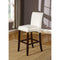 Bicast Leather Upholstered Wooden Bar Chair, Set Of Two, White And Brown-Bar Chairs-White And Brown-Wood Bicast Leather-JadeMoghul Inc.
