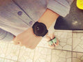 Big Dial Casual Watch For Men-Black Leather Black-China-JadeMoghul Inc.