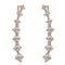 Big Dipper Four-Prong Setting 7pcs CZ Rose Gold Color Ear Hook Stud Earrings Fashion Jewelry ZYE534 ZYE548 ZYE527-RoseGold Clear Long-JadeMoghul Inc.