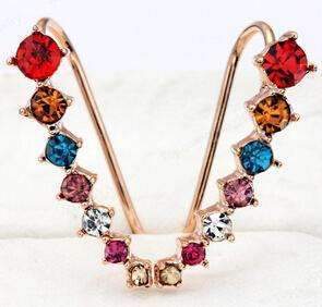 Big Dipper Four-Prong Setting 7pcs CZ Rose Gold Color Ear Hook Stud Earrings Fashion Jewelry ZYE534 ZYE548 ZYE527-RoseGold Multi-JadeMoghul Inc.