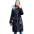 Big fur Hooded Winter Warm Coat-Black-XL-China-JadeMoghul Inc.