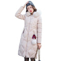Big fur Hooded Winter Warm Coat-Khaki-XL-China-JadeMoghul Inc.