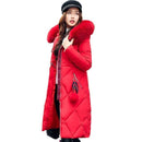 Big fur Hooded Winter Warm Coat-Red-XL-China-JadeMoghul Inc.