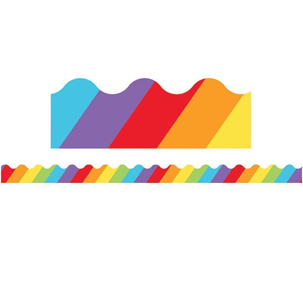 BIG RAINBOW SCALLOPED BORDER-Learning Materials-JadeMoghul Inc.