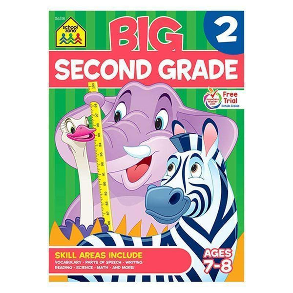 BIG SECOND GRADE WORKBOOK-Learning Materials-JadeMoghul Inc.