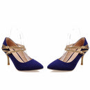 Big size 33-47 Style ladies sexy shoes woman women zapatos de mujer high heels wedding shoes sapato chaussure femme pumps 6685-Blue-4-JadeMoghul Inc.