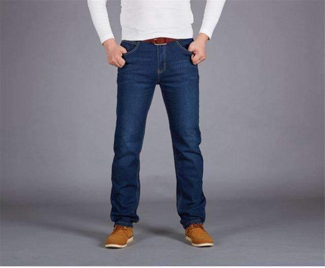 Big Size Jeans / Straight Slim Casual Denim-Blue-28-JadeMoghul Inc.