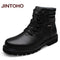 Big Size Men Leather Boots / Winter Warm Motorcycle Boots / 100% Real Leather-hei se-5.5-JadeMoghul Inc.