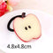Big Size New Fashion Cute Lemon Hair Ropes Fruit Elastic Hair Rubber Bands For Women Girls Hair Ornaments Accessories Headbands-Red Apple Rubber-JadeMoghul Inc.