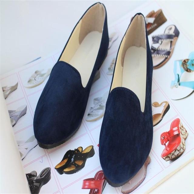 Big Size Women Flats Candy Color Shoes Woman Loafers Summer Fashion Sweet Flat Casual Shoes Women Zapatos Mujer Plus Size 35-43-Navy Blue-11-JadeMoghul Inc.