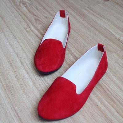 Big Size Women Flats Candy Color Shoes Woman Loafers Summer Fashion Sweet Flat Casual Shoes Women Zapatos Mujer Plus Size 35-43-Red-11-JadeMoghul Inc.