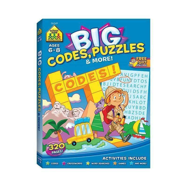 BIG WORKBOOK ALPHABET CODES PUZZLES-Learning Materials-JadeMoghul Inc.