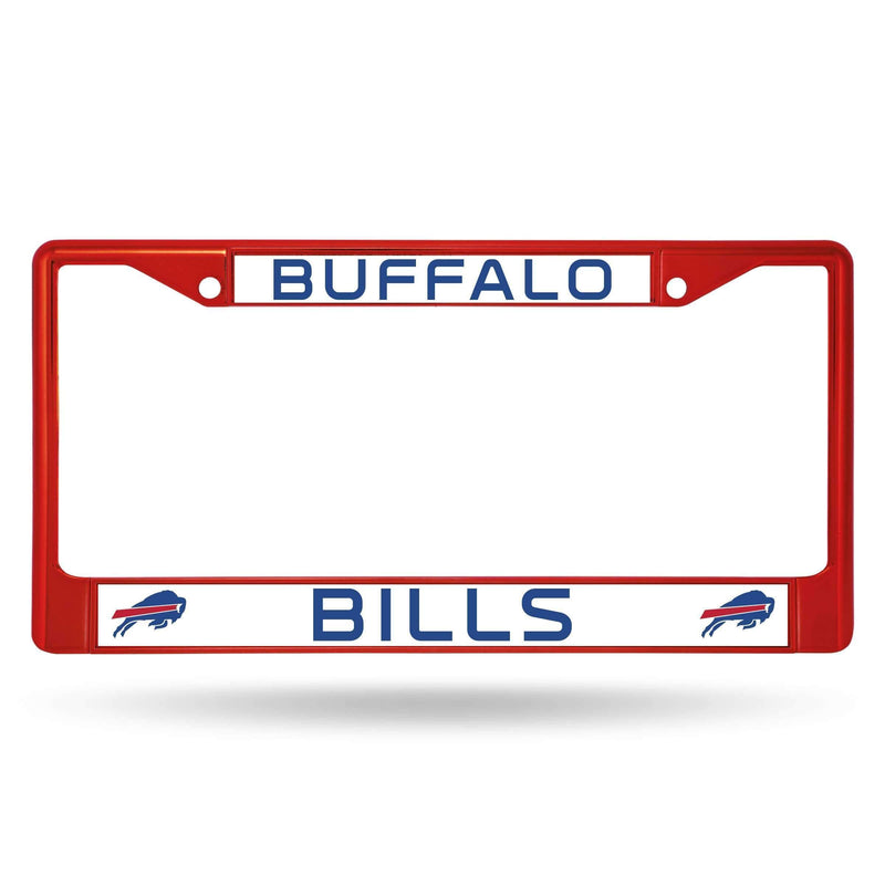 Cute License Plate Frames Bills Colored Chrome Frame Secondary Red