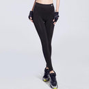 BINAND Women High Elastic Leggings Push Up Ankle-length Pants Absorb Sweat Workout Gym Fitness Outdoor Running Sports Trousers-L-Black-JadeMoghul Inc.