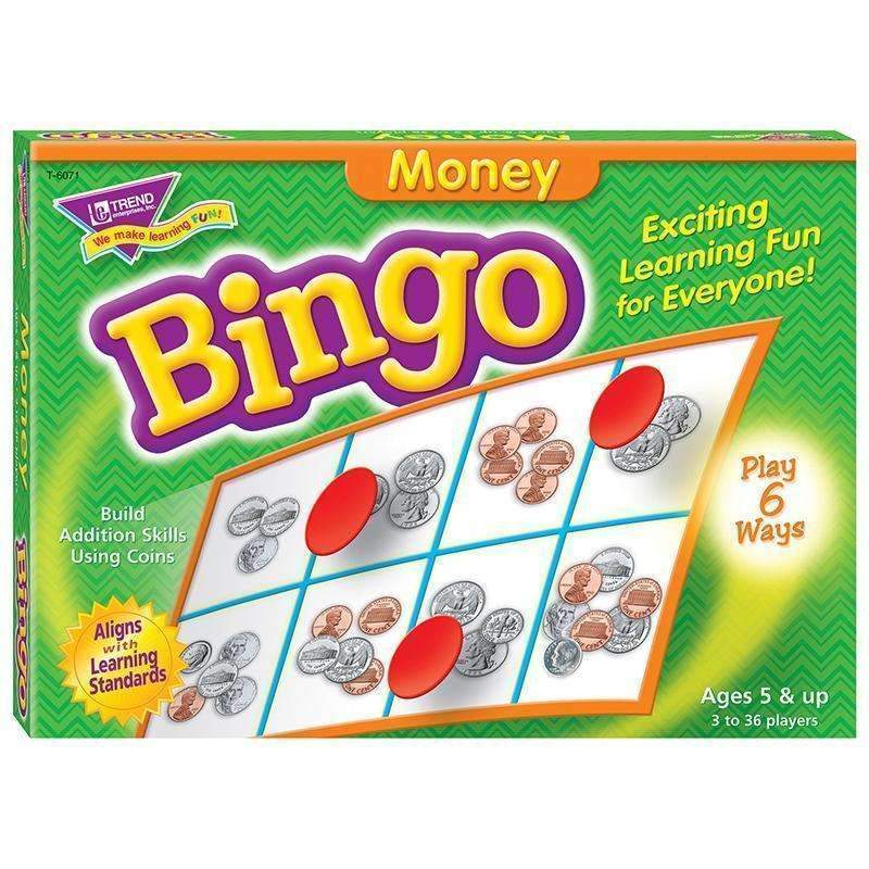 BINGO MONEY AGES 5+-Learning Materials-JadeMoghul Inc.