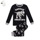 BINIDUCKLING Autumn Baby Boys Sleepwear Pajama Sets 100 % Cotton Dinosaur Printed t-shirt+pants 2pcs Bebes Children's Clothing-White-2T-JadeMoghul Inc.