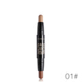 BIOAQUA Brand Double Head 3D Bronzer Highlighter Stick Face Makeup Concealer Pen Foundation Stick Cream Texture Contour Pencil-01-JadeMoghul Inc.