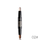 BIOAQUA Brand Double Head 3D Bronzer Highlighter Stick Face Makeup Concealer Pen Foundation Stick Cream Texture Contour Pencil-02-JadeMoghul Inc.
