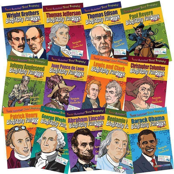 BIOGRAPHY FUNBOOKS PRESIDENTS-Learning Materials-JadeMoghul Inc.