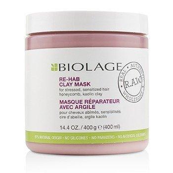 Biolage R.A.W. Re-Hab Clay Mask (For Stressed, Sensitized Hair) - 400ml/14.4oz-Hair Care-JadeMoghul Inc.