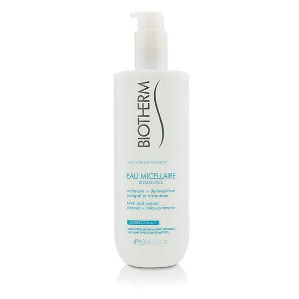 Biosource Eau Micellaire Total & Instant Cleanser + Make-Up Remover - For All Skin Types - 400ml-13.52oz-All Skincare-JadeMoghul Inc.