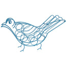 Bird Shape Metal Wine Holder, Blue-Wine Holder-Blue-Metal-JadeMoghul Inc.