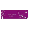 Bird with Nest Silhouette Card Indigo Blue (Pack of 1)-Wedding Favor Stationery-Black-JadeMoghul Inc.