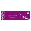 Bird with Nest Silhouette Card Indigo Blue (Pack of 1)-Wedding Favor Stationery-Pewter Grey-JadeMoghul Inc.