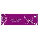 Bird with Nest Silhouette Card Indigo Blue (Pack of 1)-Wedding Favor Stationery-Pewter Grey-JadeMoghul Inc.