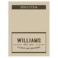 Bistro Bliss Place Card With Fold Charcoal (Pack of 1)-Table Planning Accessories-Charcoal-JadeMoghul Inc.