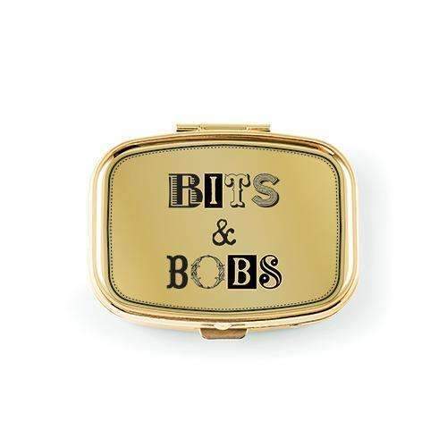 Bits & Bobs Small Gold Pocket-Purse Pill Box (Pack of 1)-Personalized Gifts for Women-JadeMoghul Inc.