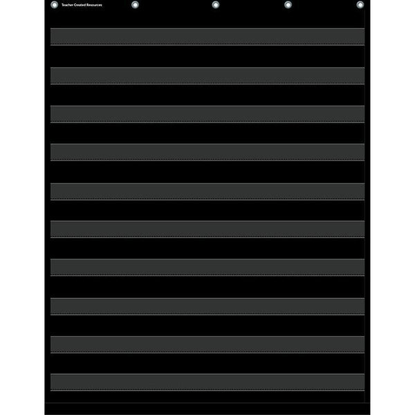 BLACK 10 POCKET CHART-Learning Materials-JadeMoghul Inc.