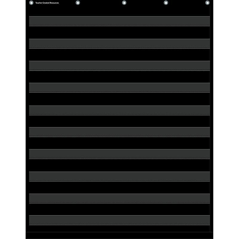 BLACK 10 POCKET CHART-Learning Materials-JadeMoghul Inc.