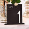 Black Acrylic Table Number - No. in Block Style (Pack of 1)-Table Planning Accessories-JadeMoghul Inc.