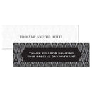 Black and Gold Opulence Small Rectangular Tag (Pack of 1)-Wedding Favor Stationery-JadeMoghul Inc.