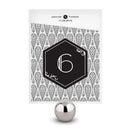 Black and Gold Opulence Table Number Numbers 1-12 (Pack of 12)-Table Planning Accessories-13-24-JadeMoghul Inc.