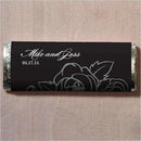 Black and White Botanical Gourmet Milk Chocolate Bar (Pack of 1)-Wedding Candy Buffet Accessories-JadeMoghul Inc.