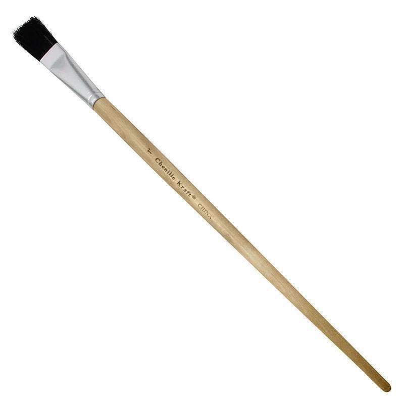 BLACK BRISTLE EASEL BRUSH 1IN W 6ST-Arts & Crafts-JadeMoghul Inc.