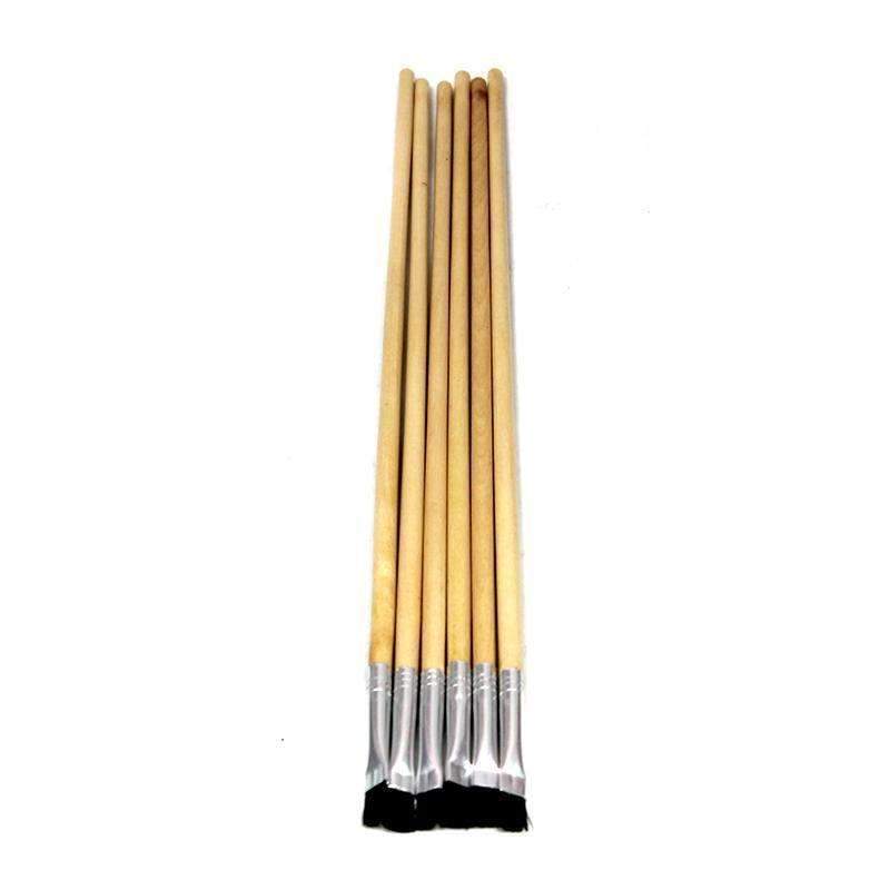 BLACK BRISTLE EASEL BRUSH 6-SET-Arts & Crafts-JadeMoghul Inc.