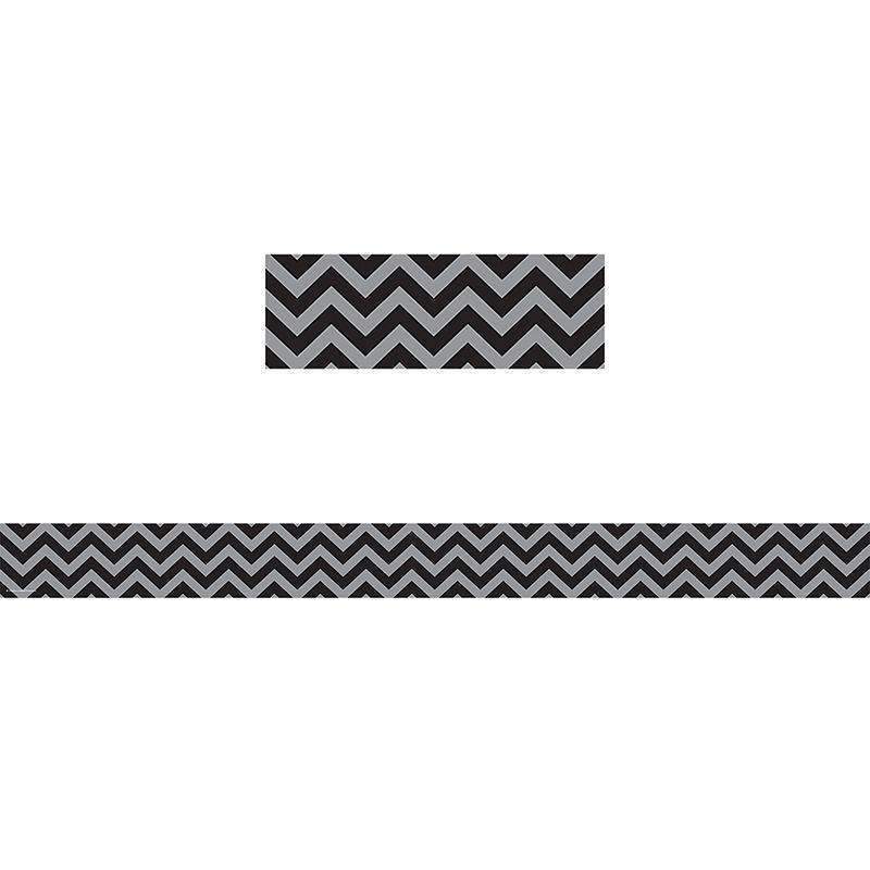 BLACK CHEVRON STRAIGHT BORDER TRIM-Learning Materials-JadeMoghul Inc.