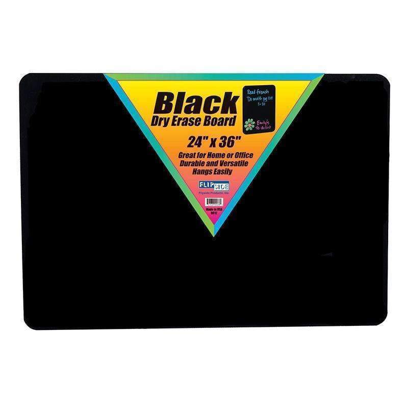 BLACK DRY ERASE BOARD 24 X 36-Supplies-JadeMoghul Inc.