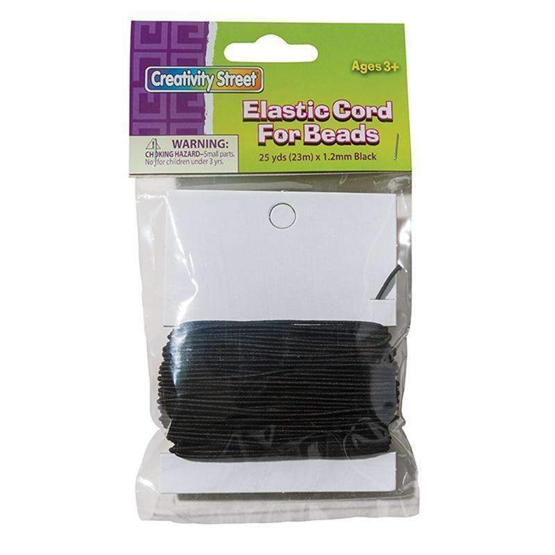 BLACK ELASTIC CORD-Arts & Crafts-JadeMoghul Inc.