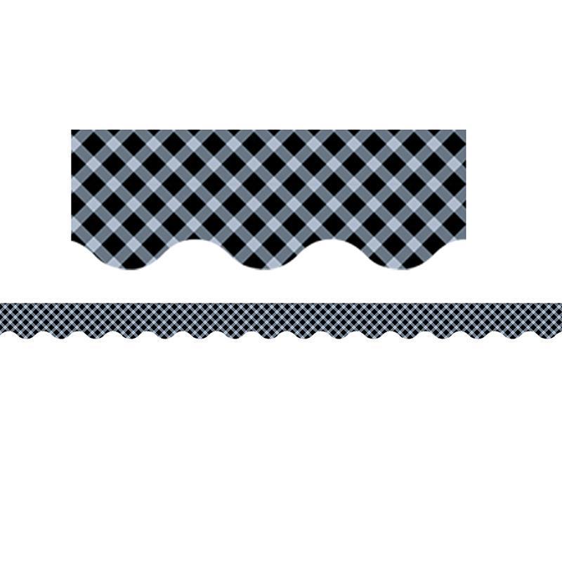 BLACK GINGHAM BORDER-Learning Materials-JadeMoghul Inc.