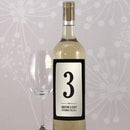 Black Pinstripe Table Number Wine Label Numbers 85-96 Black (Pack of 12)-Table Planning Accessories-Black-13-24-JadeMoghul Inc.