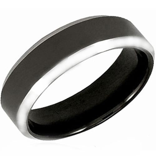 Platinum Rings For Women Black Platinum White Tungsten Carbide Ring