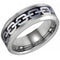 Platinum Rings For Men Black Platinum White Tungsten Carbide Keychain Ring