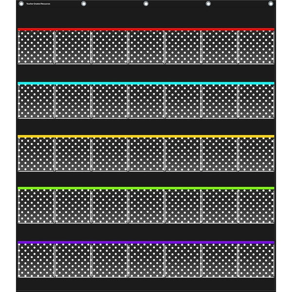 BLACK POLKA DOTS STORAGE-Learning Materials-JadeMoghul Inc.