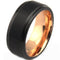 Black Wedding Rings Black Rose Pink Tungsten Carbide Ring