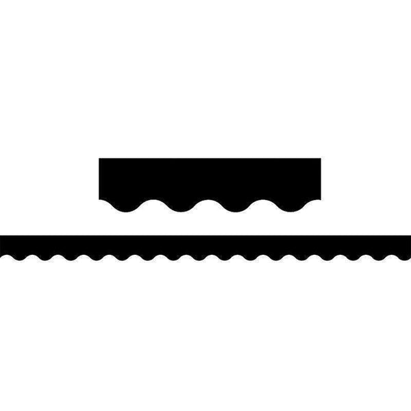 BLACK SCALLOPED BORDER TRIM-Learning Materials-JadeMoghul Inc.