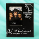 Black & Silver Graduation 2 x 3 mini frame from gifts by fashioncraft-Favors By Type-JadeMoghul Inc.